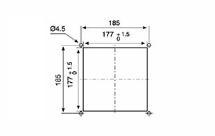 Peekn Services | FF204-11 / F204 Cutout Dimensions