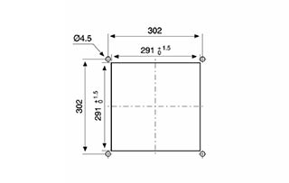 Peekn Services | FF250-240 / F250 Cut out Dimensions