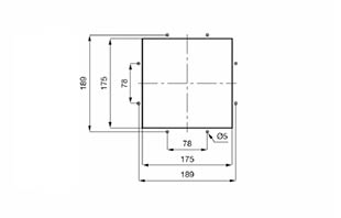 Peekn Services | RMF24-500 Roof Mounted Fan Cut - out Dimensions